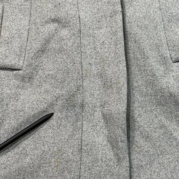 J Crew City Coat Womens 6 Petite 6P Gray Wool Blend‎ Zip Pockets F5455 - Picture 7 of 11